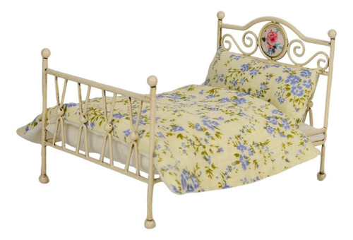 Modelo De Cama De Casa De Muñecas 1:6, Muebles De B