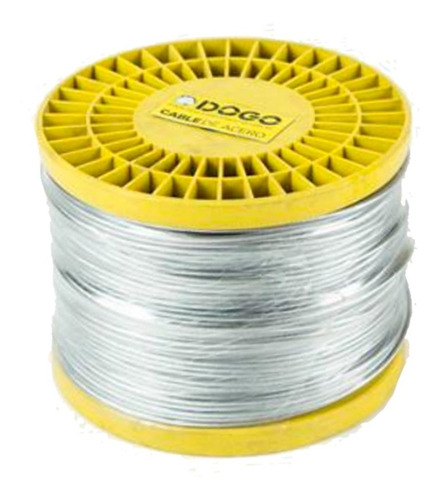 Cable De Acero 3.0 Mm Rollo Por 100 Metros 6x19 Hilos Dogo 