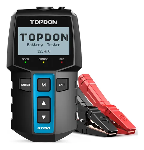 Probador De Batería Topdon Bt100 12v Para Autos Y Barcos