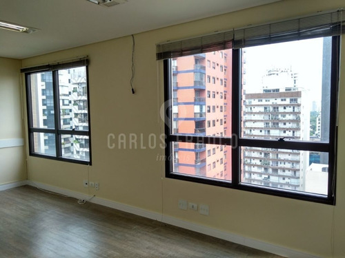 Imagem 4 de 10 de Sala Comercial De 31m², Vão Livre Com Ar Condicionado, Copa, 2 Banheiros, 1 Vaga - Jardim Paulista - Cf63029