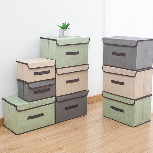 6 Caja De Almacenamiento De Ropa Con Tapa Plegable