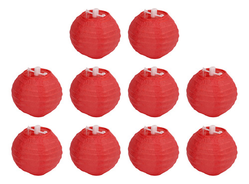 Lanternas De Papel Dobráveis Redondas, 10 Unidades, Dobrávei