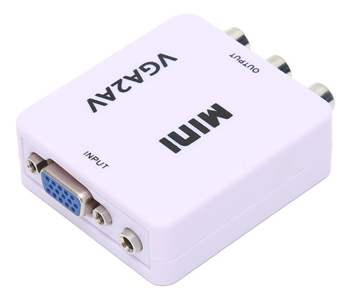 Mini Convertidor Vga A Adaptador De Video Av 1080p Hd De 165