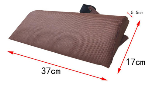 Reposacabezas Acolchado Almohada Para Sillas Largas Café