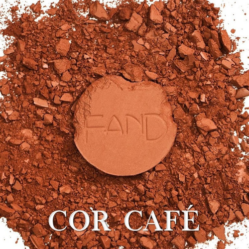 Pó De Contorno Da Fand Makeup Café Multiuso Blush E Bronzer