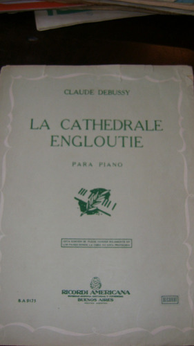 Partitura Piano La Catedral Sumergida Claude Debussy 3.6
