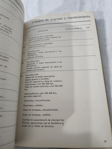 Catalogo Manual Usuario Mercedes Benz 1517 L/ls Año 74 (Usado)