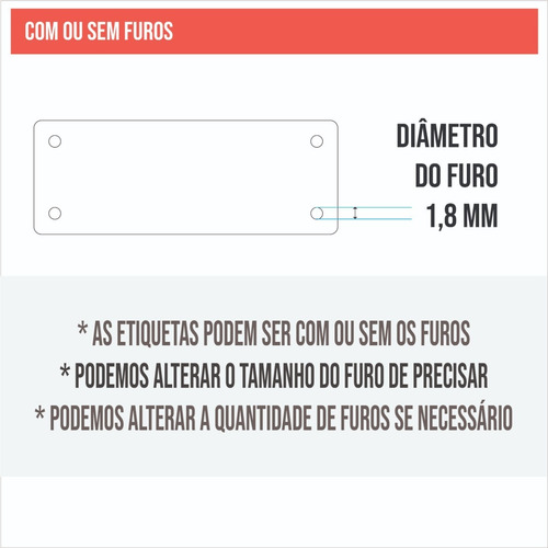 Etiqueta Tag Acrílico Espelhado Personalizado Dourado 150un