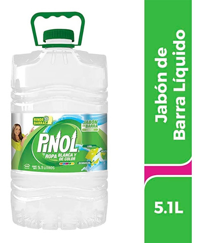 Pinol Jabón De Barra Líquido Ropa Blanca Y De Color  L | MercadoLibre