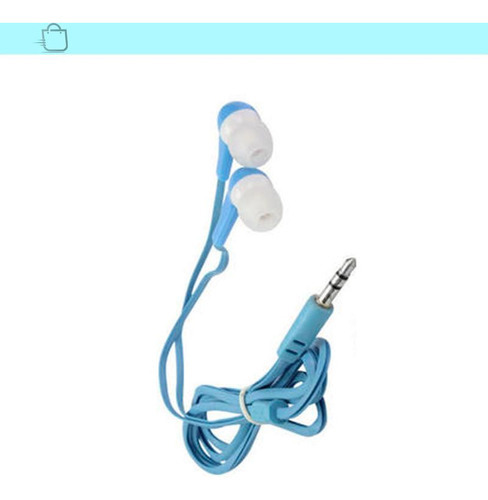 Fone De Ouvido Intra Auricular Powerful Bass Cor:azul