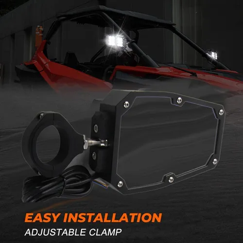 Espejo Retrovisor Ajustable Con Luces Led Polaris