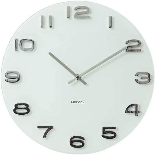 Reloj De Pared Vintage Karlsson, Negro