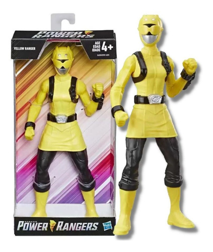 Power Rangers Beast - Figura Grande - Ranger Amarela  Hasbro