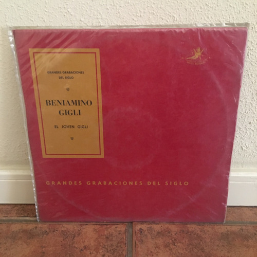 Antiguo Vinilo Lp El Joven Gigli: Beniamino Gigli, Tenor