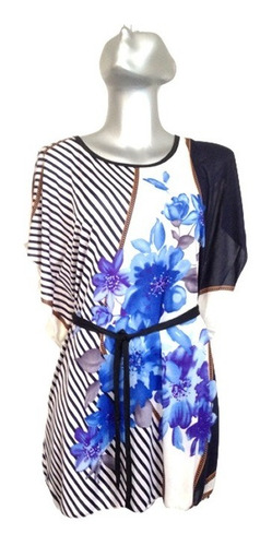 Imagen 1 de 2 de Maxi Blusa Casual Elegante Para Hogar Trabajo Floral Bon