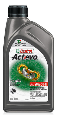 Aceite Castrol Actevo U3 4t 20w-50 1l