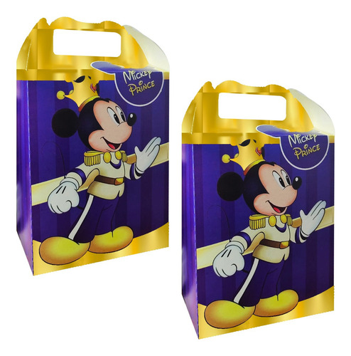 Mickey O Minnie Mouse 50 Cajas Dulceras Bolos Fiesta