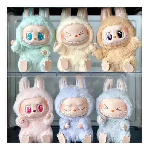 Hui 6 Unidades Labubu Exciting Macaron The Monsters -