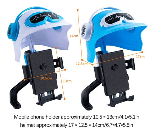  Base Para Celulares Para Motor Con Casco Protector 