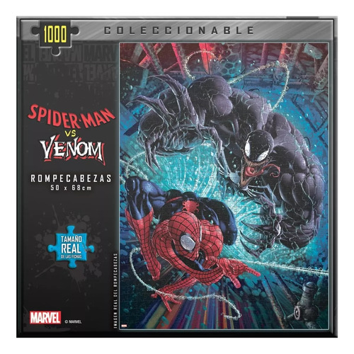 Rompecabezas Puzzle 50 X 68 Cm Spiderman Vs Venom 1000 Pcs