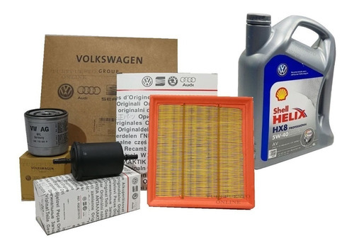 Kit Filtros Y Aceite Original Helix Sintetico Vw Saveiro 16v