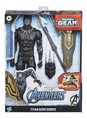 Boneco Pantera Negra 30cm Titan Hero Power Fx Hasbro - E3306