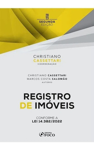 Registro De Imóveis - 2ª Edição - 2023