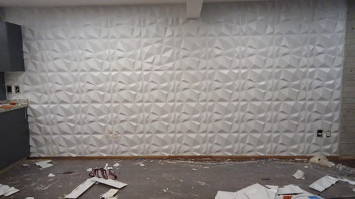 Imagen 8 de 9 de Panel Decorativo 3d Pvc Interior Exterior Blanco D094