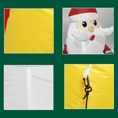 Adorno Inflable Navideño De Papá Noel De 122 Cm Para