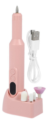 Lima De Uñas Eléctrica Kit Manicura Pedicura Rosado