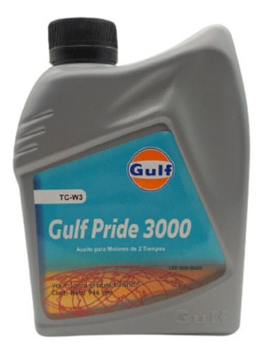 Aceite Gulf Pride 3000 Tc-w3 Fuera De Borda