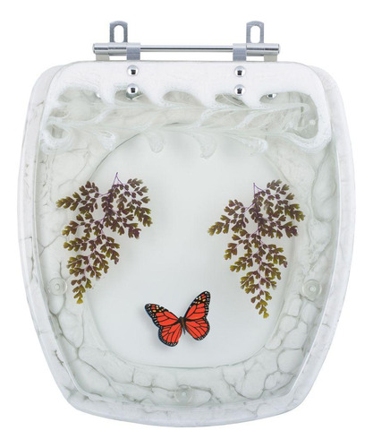 Tampa De Vaso Decorada Thema Branco Para Louça Incepa