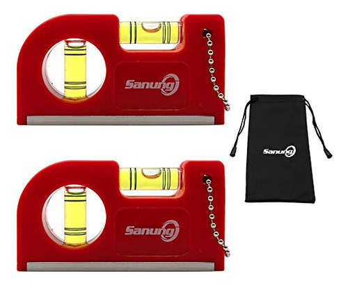 Nivel De Burbuja Magntico Mini Con Bolsa - Sanung