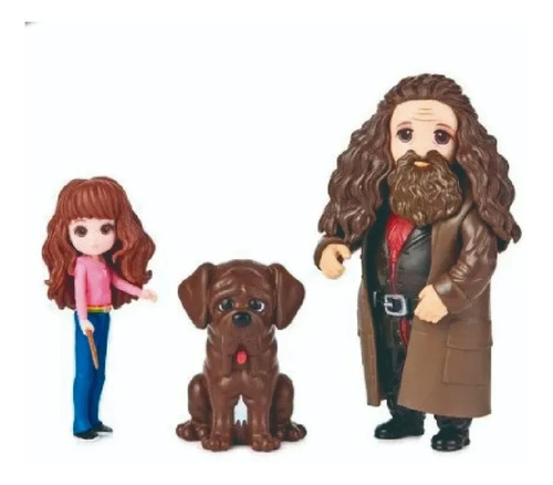 Set 2 Muñecos Harry Potter Y Mascota Wizarding World