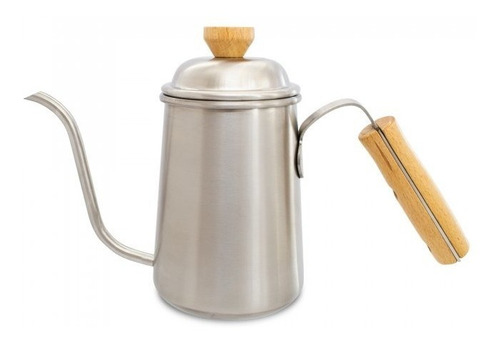 Pava Barista Para Cafe Acero Inox Mango Bamboo 650 Ml V