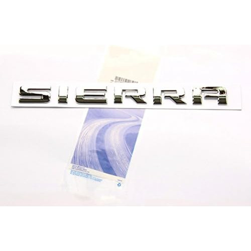 Emblema De Letras De Aleación Cromada Oem Sierra, Gm 2...