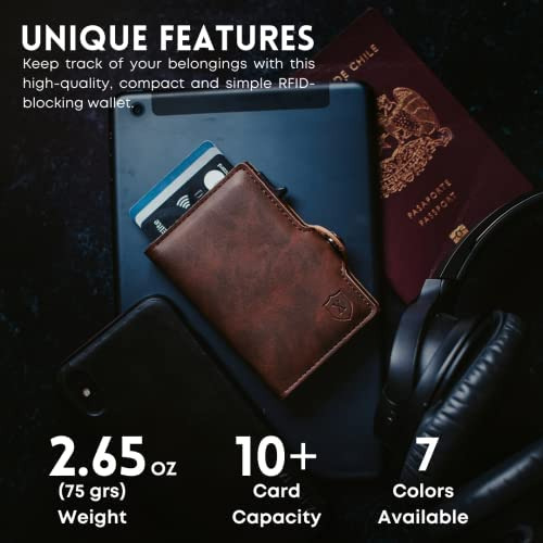Cartera De Piel Xclusive Para Hombre | Cartera Rfid Triple D