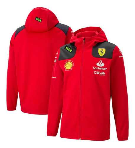Sudadera Roja Con Capucha Ferrari Formula 1 Racing 2023