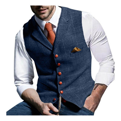 Traje Formal De Tweed A Cuadros For Hombre Chaleco