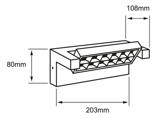 Lámpara De Pared Tania I Led 10 W Luz Cálida Tecnolite Color Negro