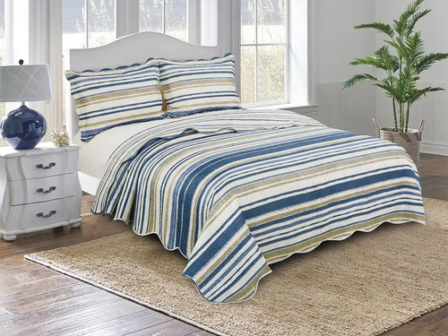 Cobre Leito Colcha Cama Casal Queen 3 Peças Dupla Face 3d