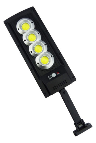 Foco Mini Solar Para Pared De 4 Placas Led Cob Con Brazo.