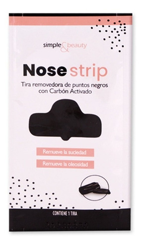 Banda Elimina Puntos Negros Nariz- Nose Strip- Simple&beauty Tipo de piel Normal