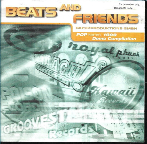 Compilado Album Beats & Friends Pop Komm 99 Demo Cd Doble