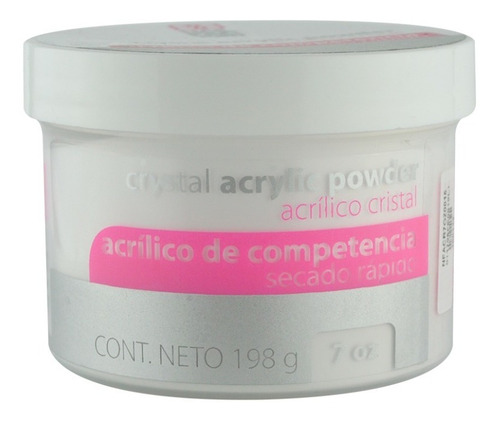 Polvo Acrílico Competencia Cristal 7 Oz/198 Gr. Nail Factory Color Clear
