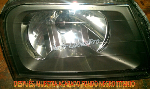 Pulido Pro - Fondo Negro Titanio Faros Focos Mitsubishi L200