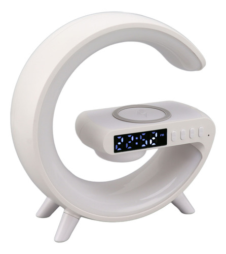 Altavoz Nocturno Led Con Carga Inalámbrica, Despertador Inte