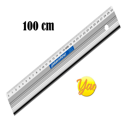 Regla Plantec De Corte Metalica De Aluminio 100cm