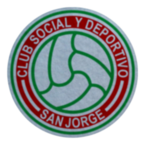Parche Escudo Felpa Para Coser 12cm Set X4 Futbol Arg002 San Jorge Tucuman San Jorge Tucuman
