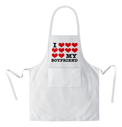 Mandil I Love My Boyfriend Ii (d0244 Boleto.store)